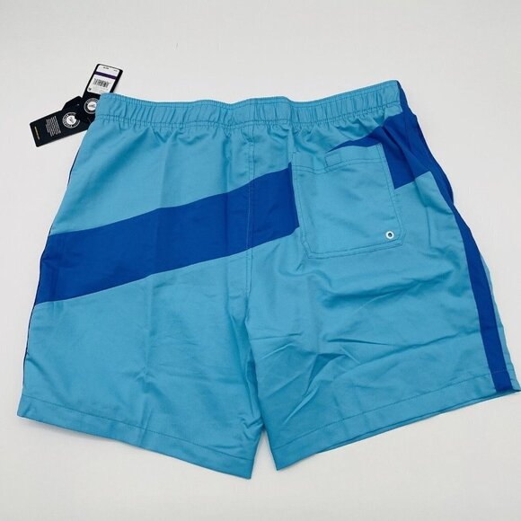 Speedo Mens Size XXL 7.5" Volley Blue Atoll Colorblock Swim Trunks in Blue 2030 - Picture 6 of 9